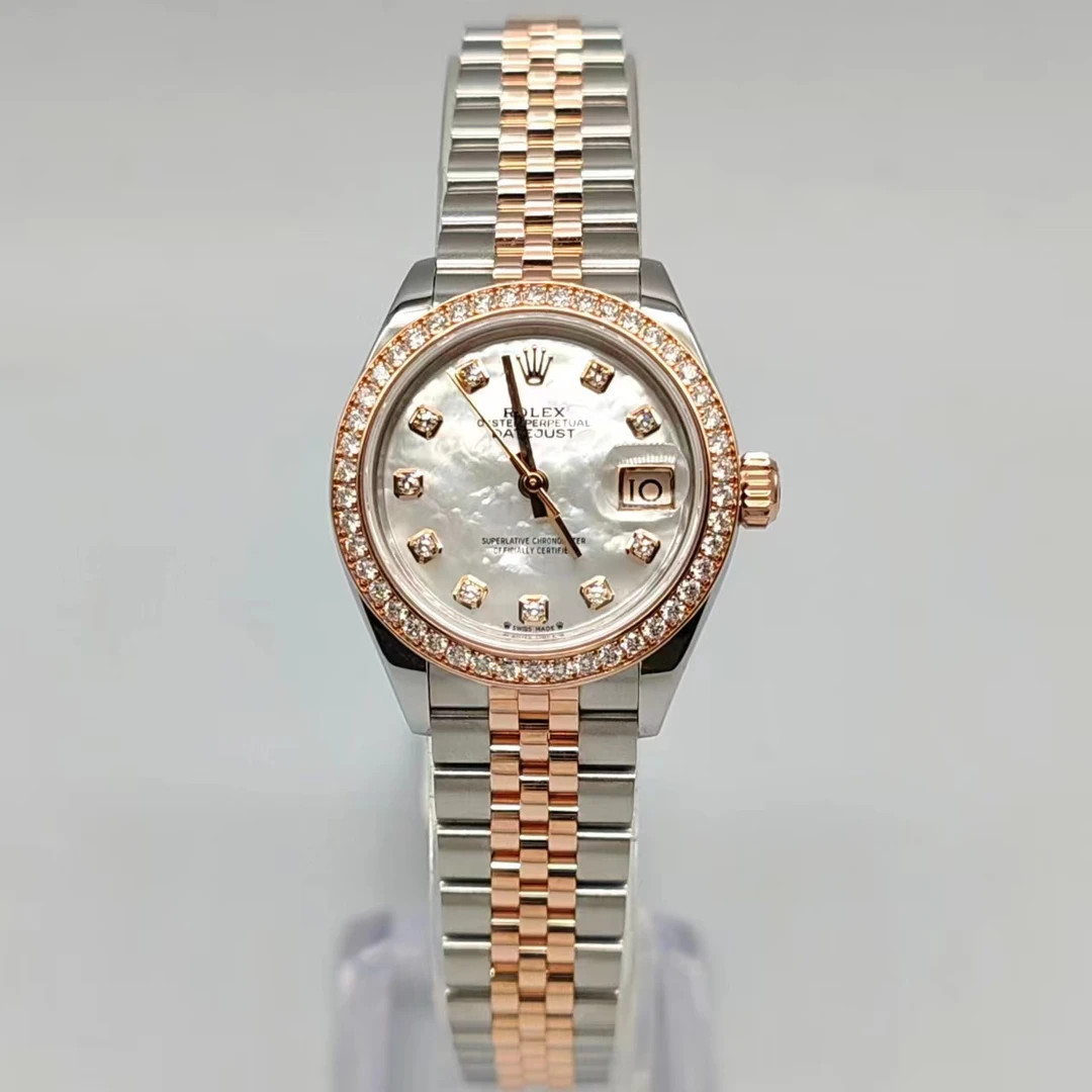 99新 Rolex/劳力士 小橘/279381贝母/28mm/自动机械腕表/17年全套