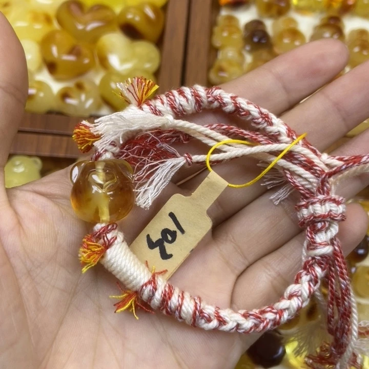吊坠橄榄核福利小熊头手串5