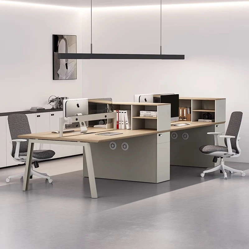 首本C12职员办公桌办公室员工电脑桌椅组合隔断2人4人6人办公桌