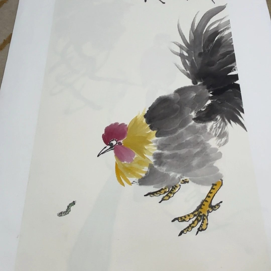 国画国画布衣老师作品刘