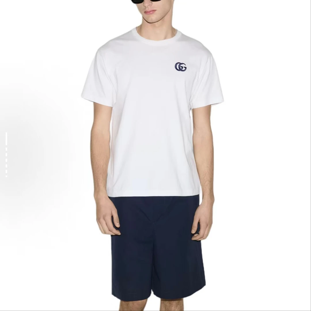GUCCI/古驰(香港发)圆领宽松T恤 男款 白色796395-XJG55-9692/BCJ
