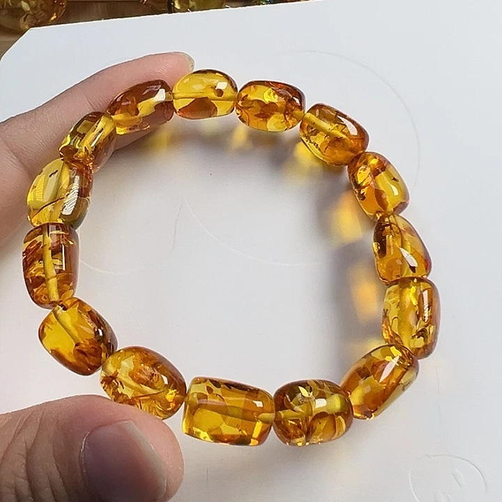 琥珀（花珀）未镶嵌项圈