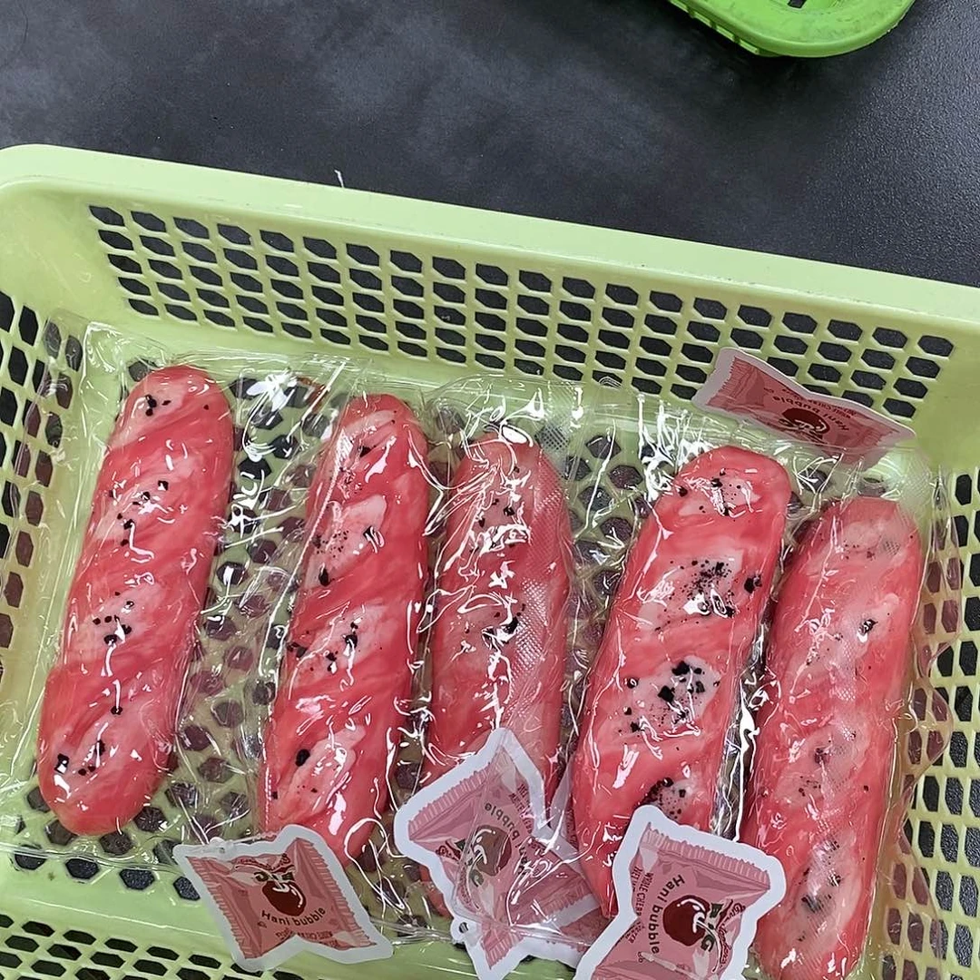 硅胶草莓法棍可塑泥回弹块