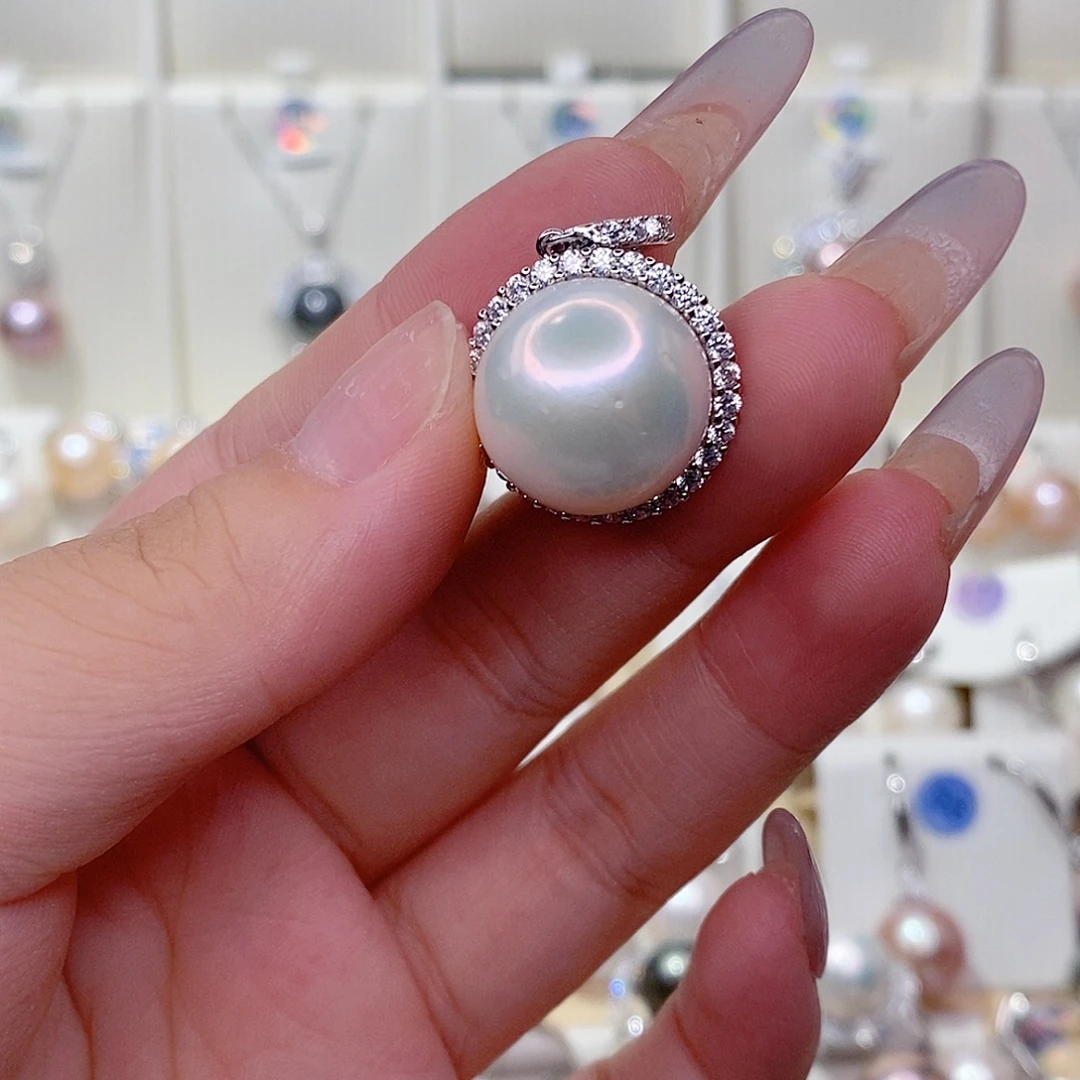 淡水珍珠未镶嵌吊坠(赠链)