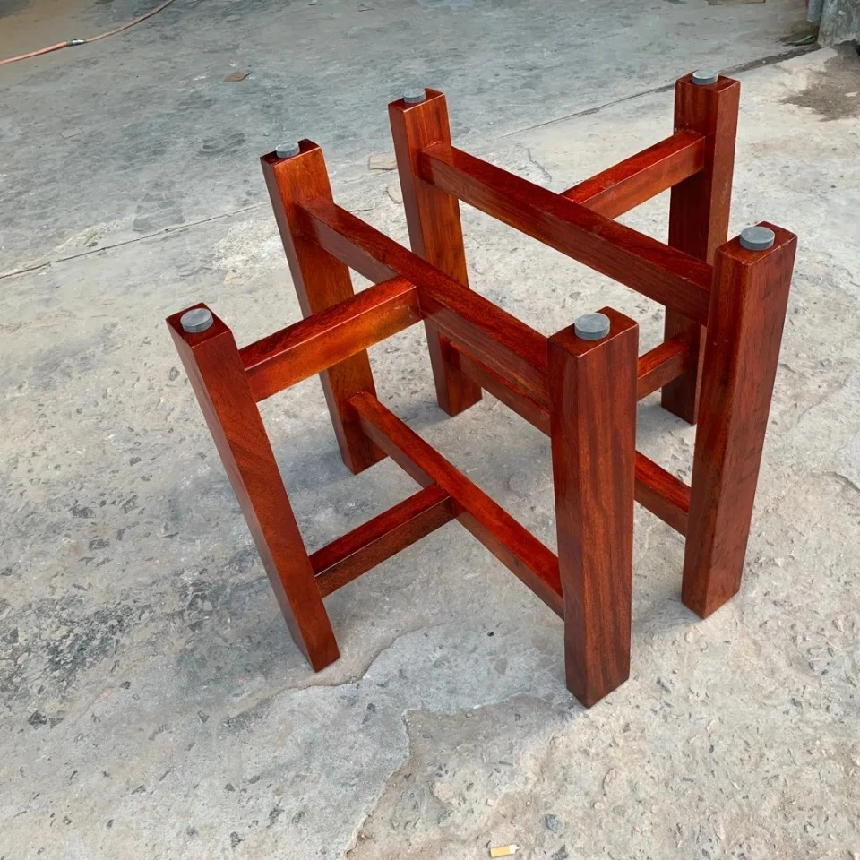 非洲进口原木大板茶桌 支架