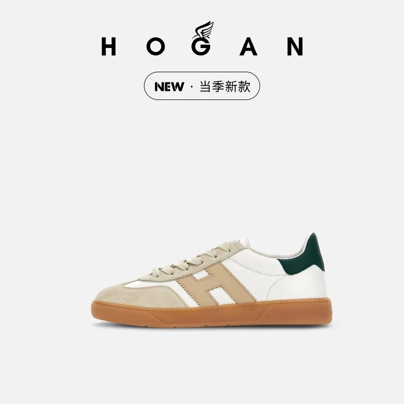 HOGAN男鞋新款Cool系列H647简约复古休闲小白鞋
