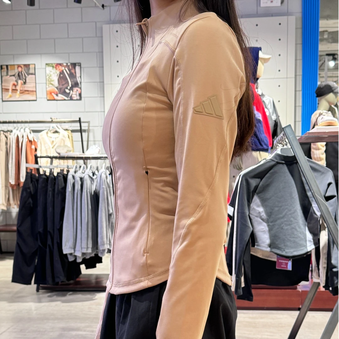 adidas/阿迪达斯运动修身拉链上衣女款长袖健身户外休闲KC0968