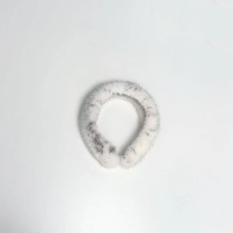 【周淼专属】时尚休闲百搭单品水貂皮草发箍FG0107