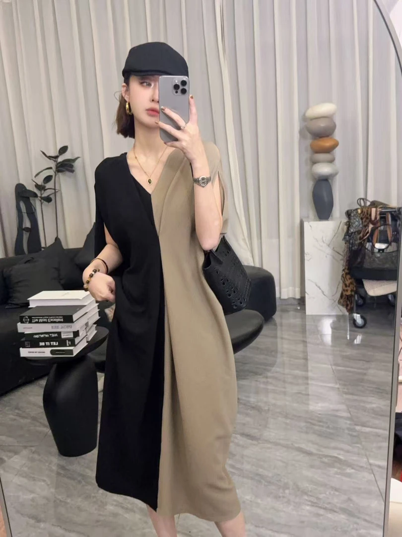 【Y&YI JIN】设计师款AB面连衣裙