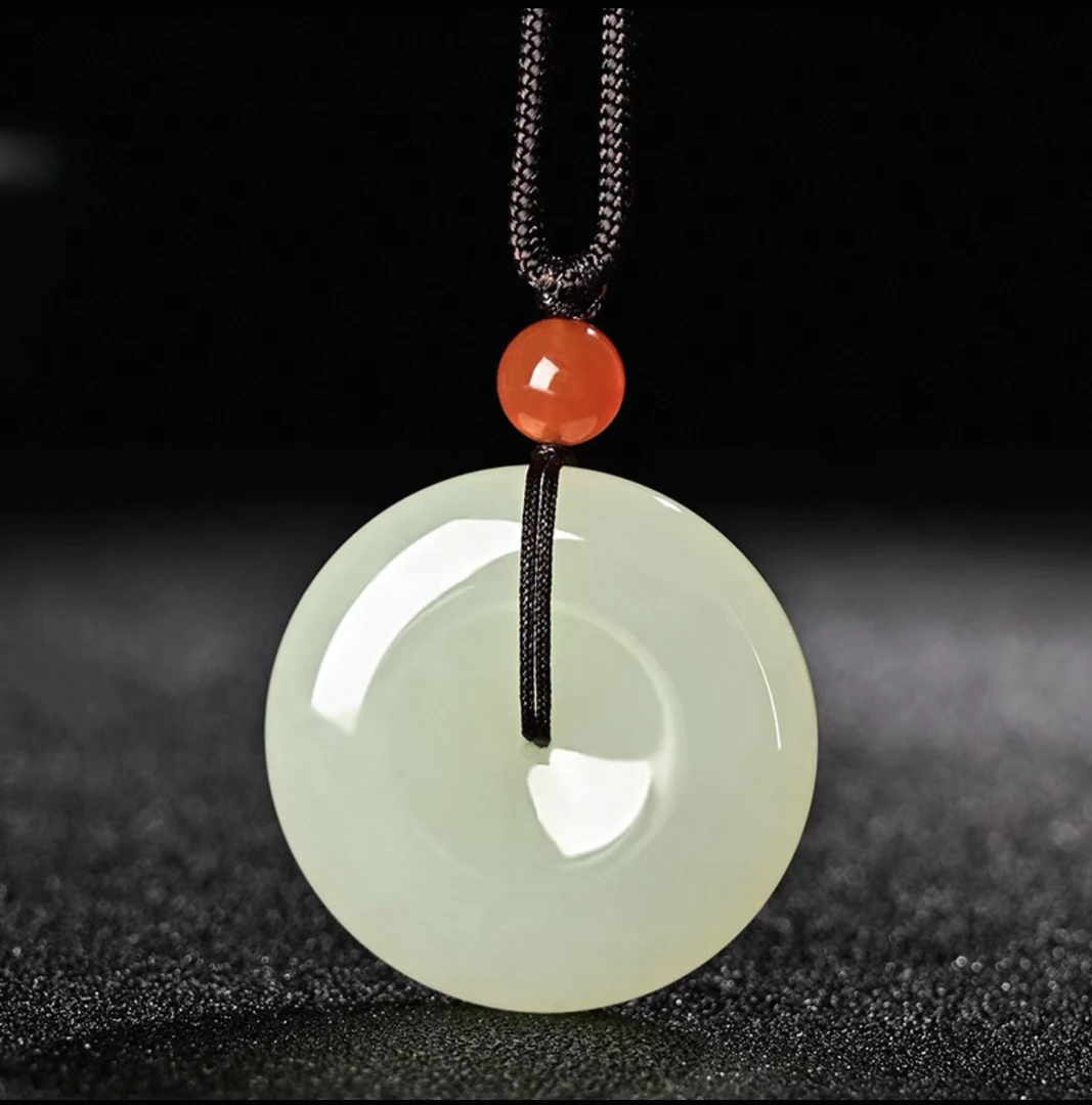 新疆正品天然平安扣吊坠时尚百搭款拍一发一（直径25）