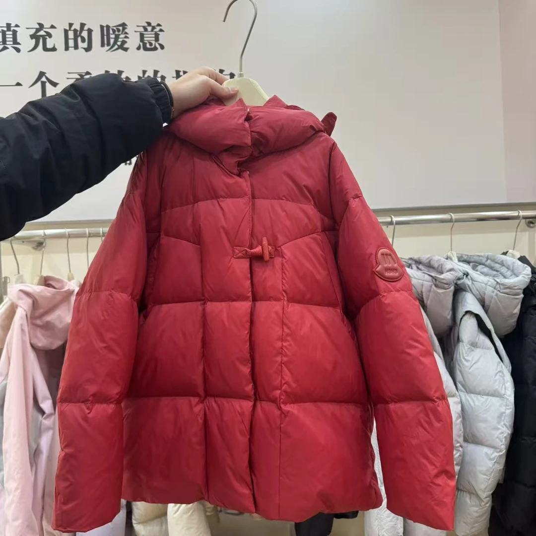 小彩虹儿童冬季面包连帽羽绒服7610