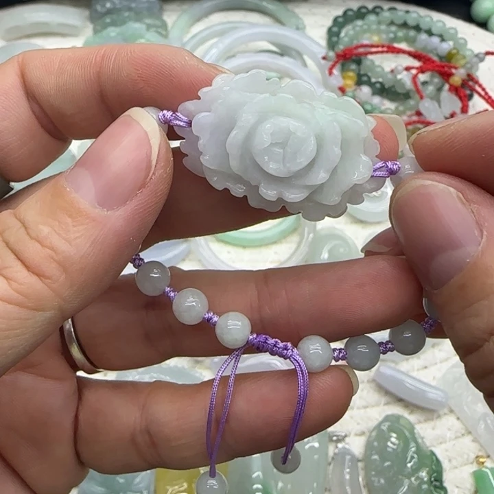 翡翠未镶嵌手链手牌