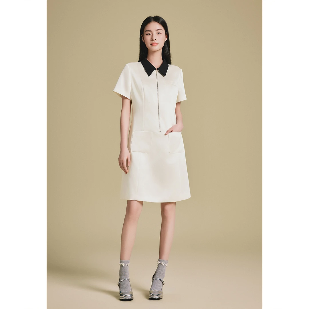 PSALTER诗篇气质小众百搭轻奢时尚高级光泽感连衣裙6C65205033