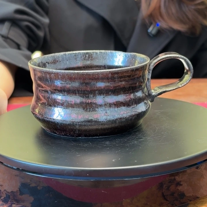 黑砂马克杯传统茶器作品