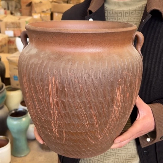 紫砂花盆高31口25————