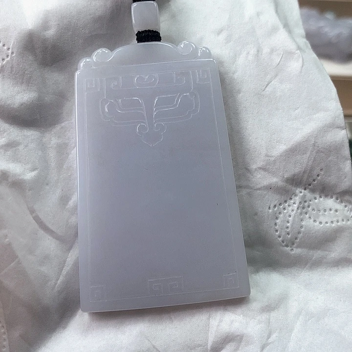 未镶嵌定制翡翠仿古无事牌 净货 无鉴赏期