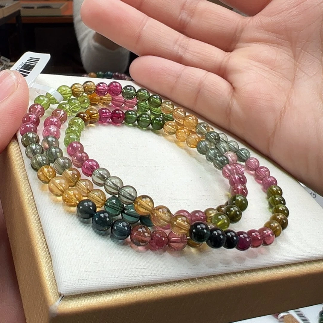 手串碧玺未镶嵌5mmmmmmmm