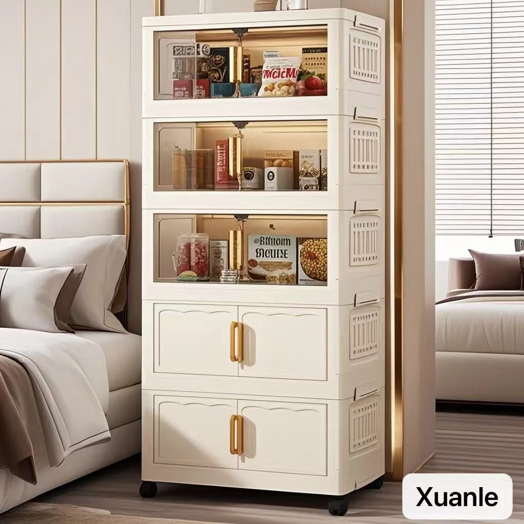 （直径60cm宽）免安装收纳柜宝宝衣柜家用杂物衣服整理柜