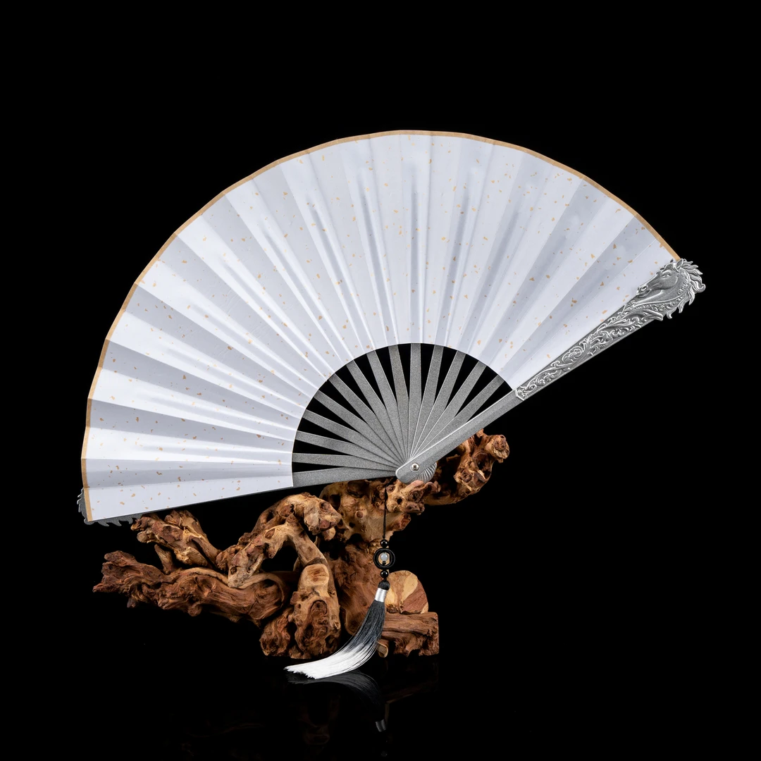 【天马·玄铁扇】兵器折扇金属折扇钢骨折扇