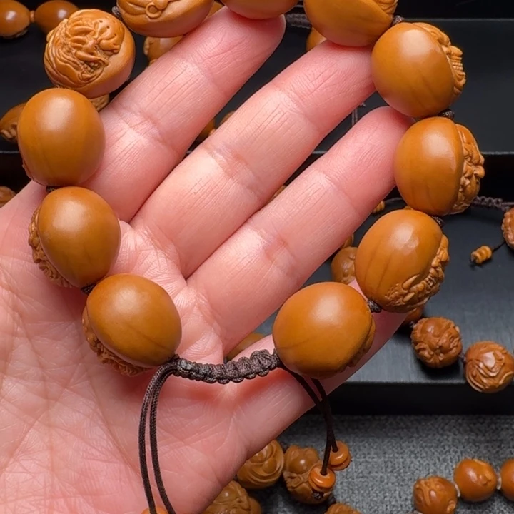 橄榄核手串/手链新款浮雕恶僧