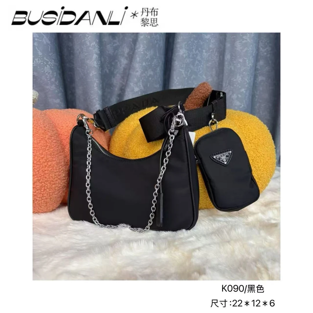 K090/黑色BusiDanli高端定制斜挎包气质轻奢