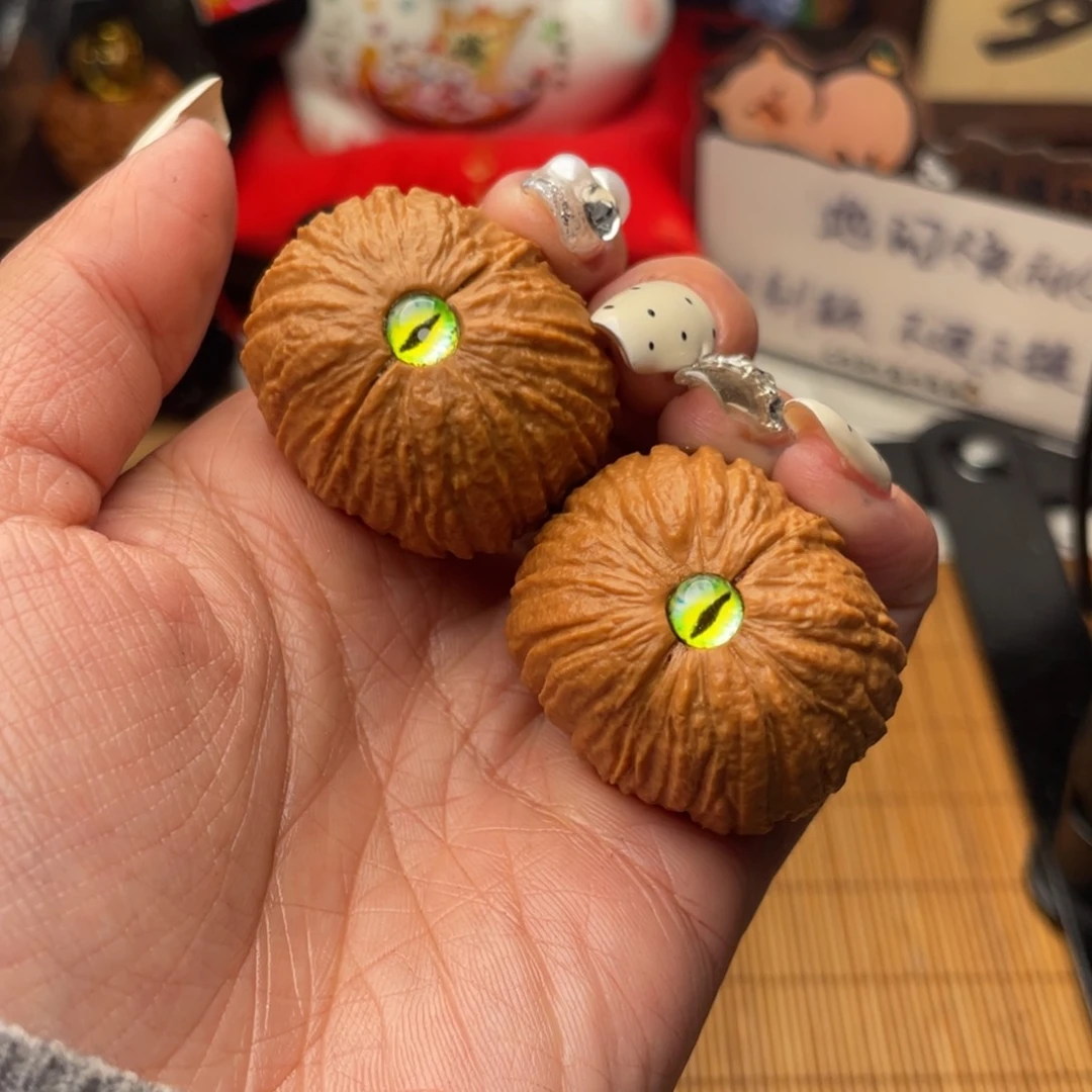 吊坠文玩核桃镶嵌猴头