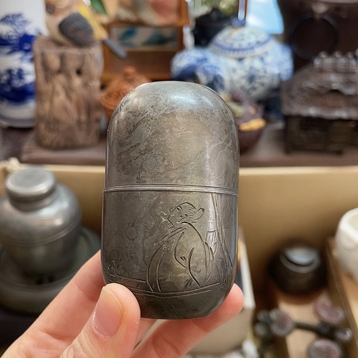 锡中古工艺品摆件