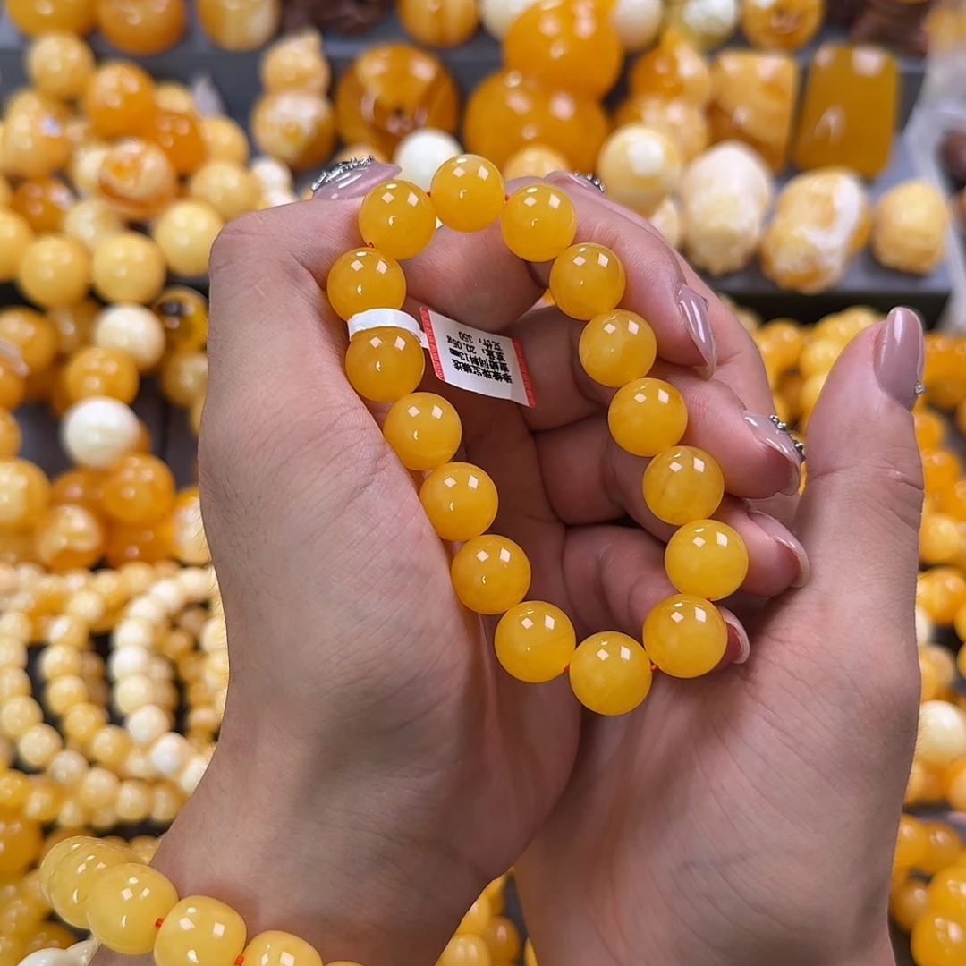 蜜蜡未镶嵌珠宝奇石同料13mm