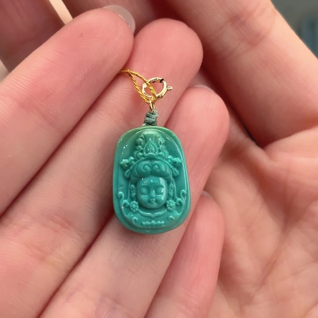 绿松石未镶嵌颈饰