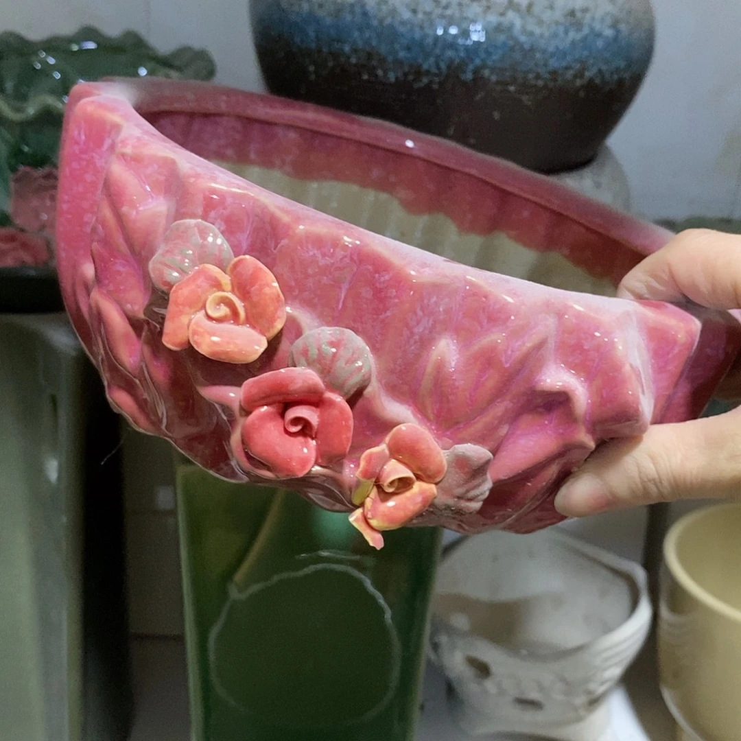 杯子陶盆有孔 瑕疵介意勿拍