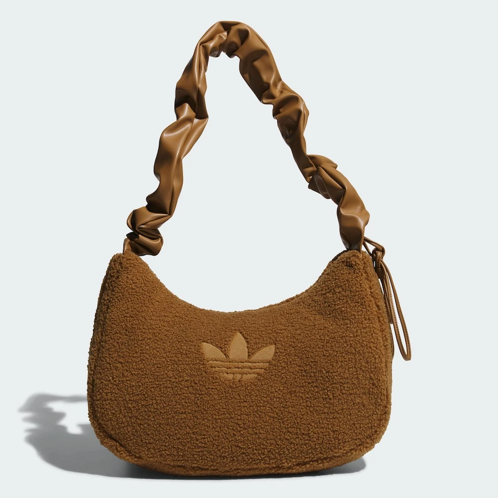 ADIDAS SHOULDER BAG SHERPA 三叶草仿羊羔绒运动拎包 KT0858