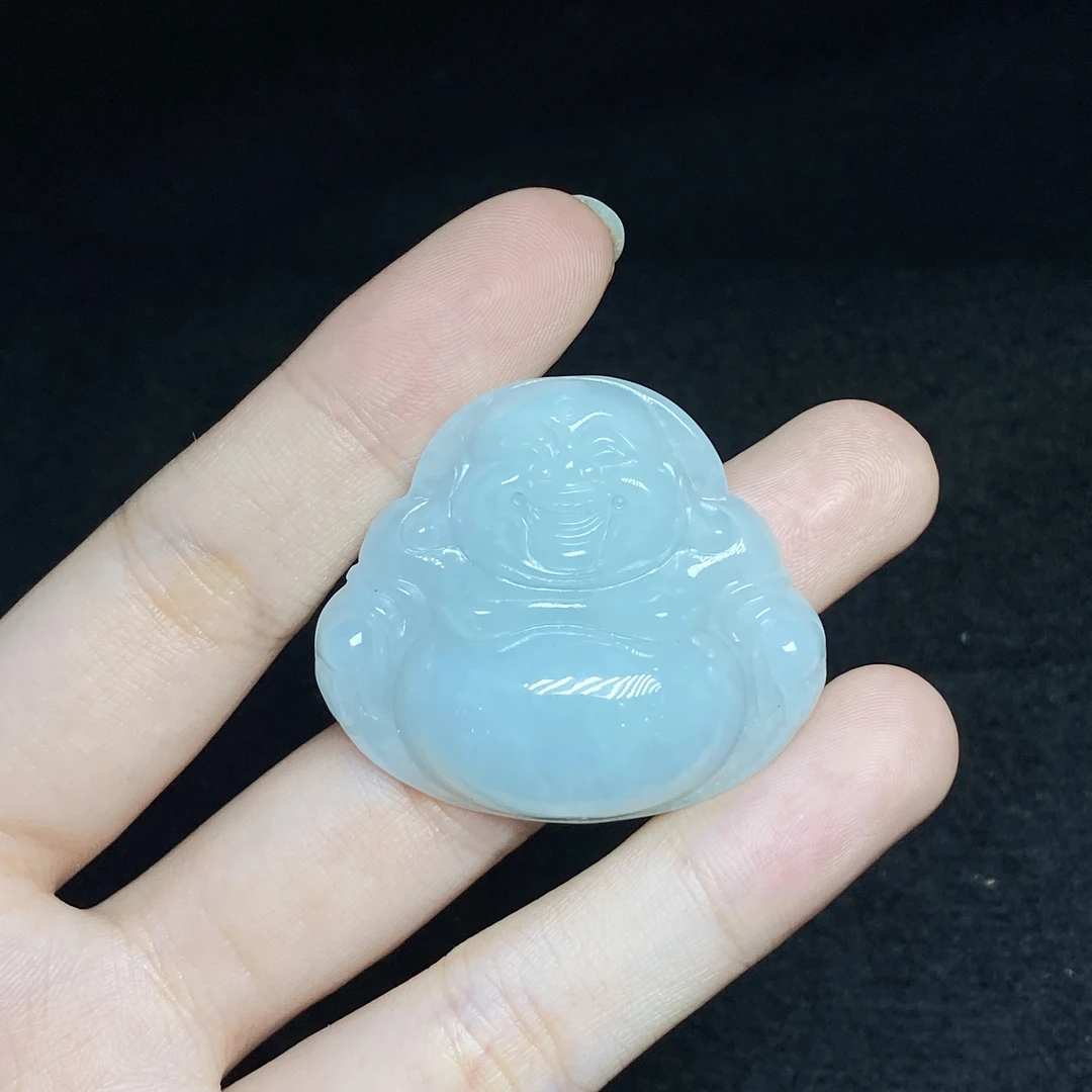 【小北严选】翡翠吊坠18-51H19X308【多样性发一件】约33*37mm带绳