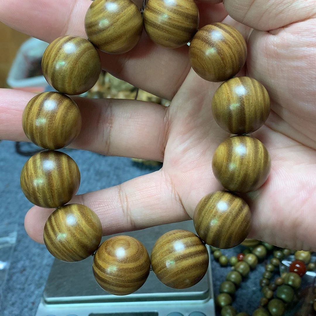 维腊木（绿檀）手串/手链葫*娃