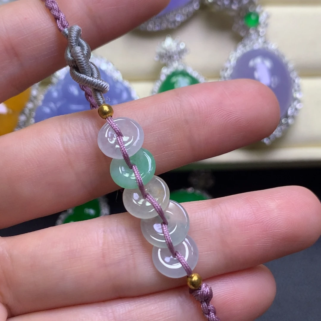 咖***糖未镶嵌手链翡翠15