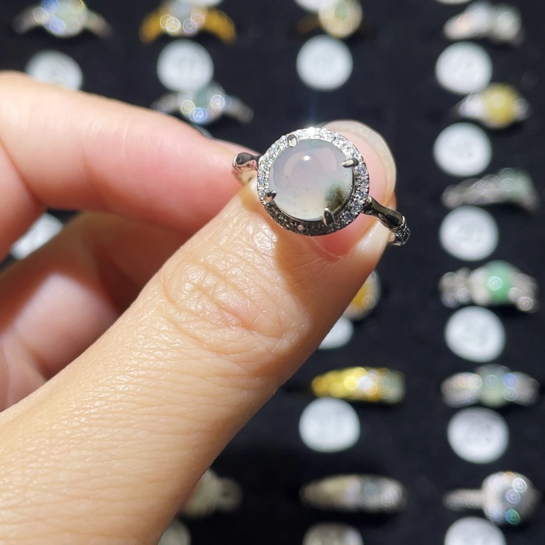 翡翠未镶嵌戒指戒指