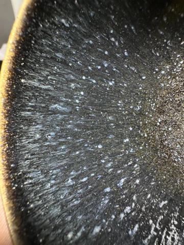 薄胎黑豪蓝豪蓝油滴柴烧平口