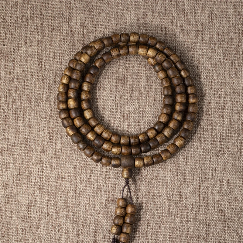 海南奇楠沉香手串6*7鼓珠多圈手串13g+ 文玩好物025019