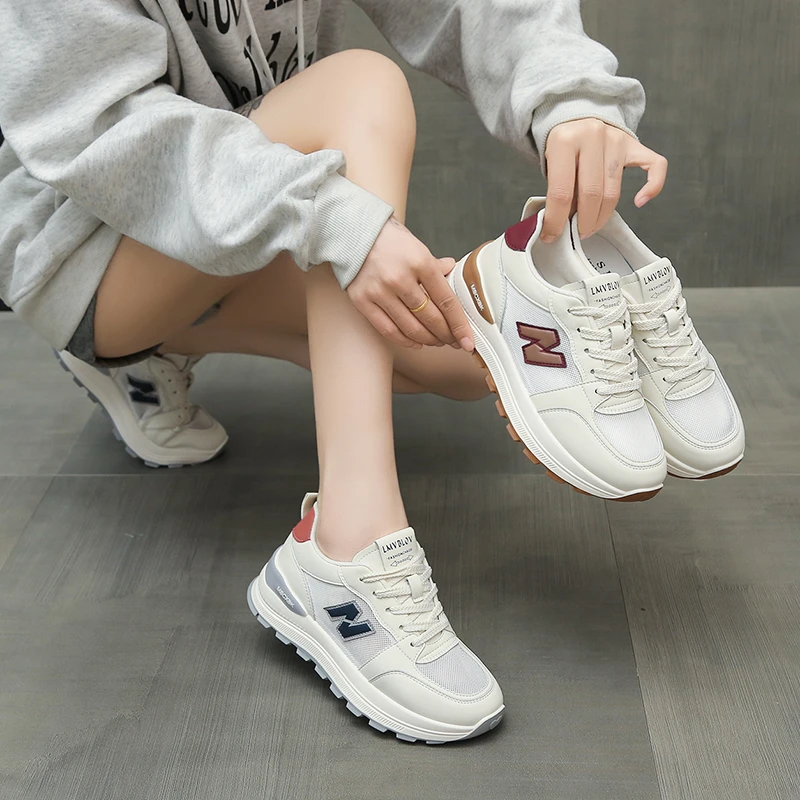 春季单里夏季网面时尚舒适ins百搭运动鞋防滑阿甘鞋透气