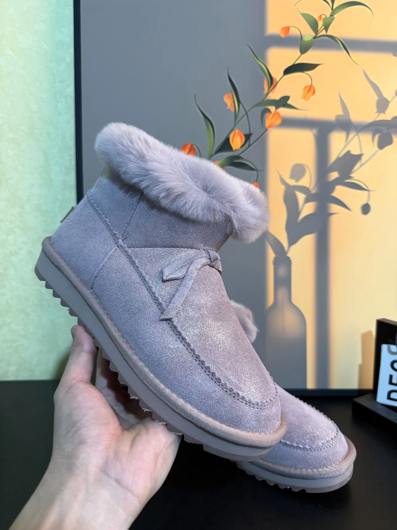 断码清仓~牛皮2.5公分/秋冬保暖瘦瘦i靴平底8121