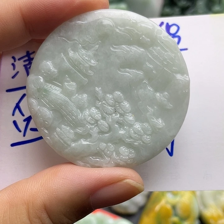 颈饰未镶嵌翡翠天然翡翠