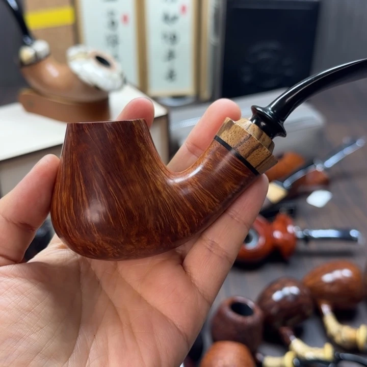 德国赫尔曼手工制作石楠木烟斗猪笼草斗型