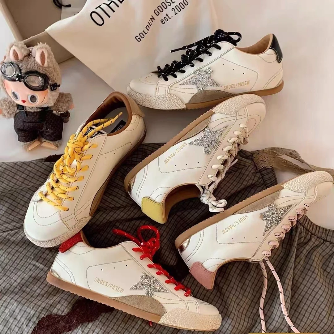 【32码起】真皮韩系减龄运动休闲鞋百搭小脏鞋板鞋女2025新款小白鞋