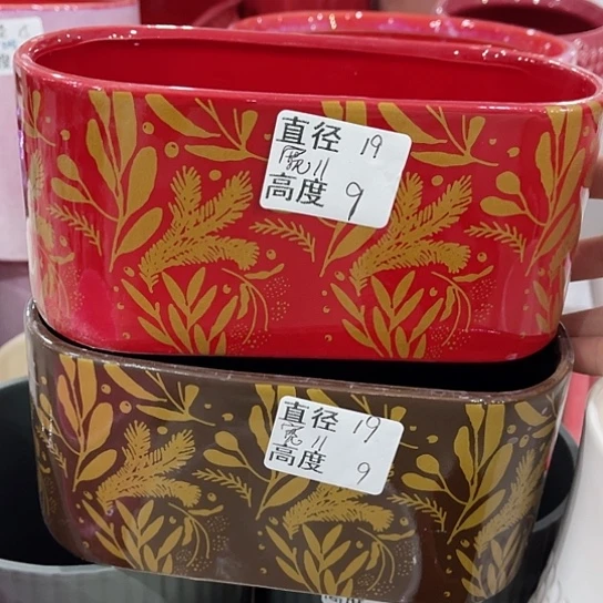 多肉绿植陶瓷花盆9.9包邮，有孔