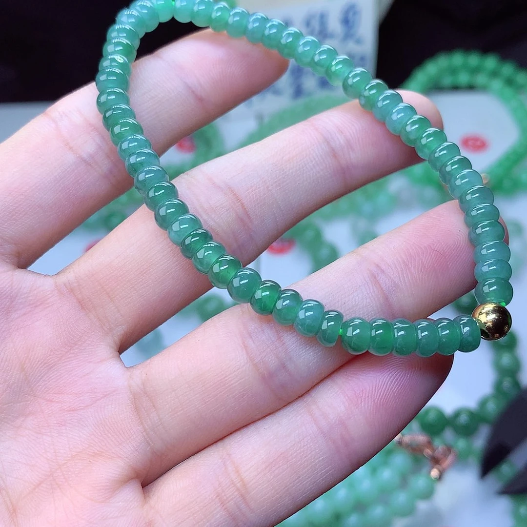 翡翠毛衣链未镶嵌