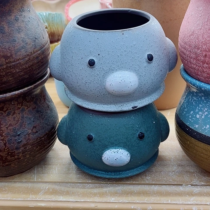 有孔.多肉陶瓷花盆！
