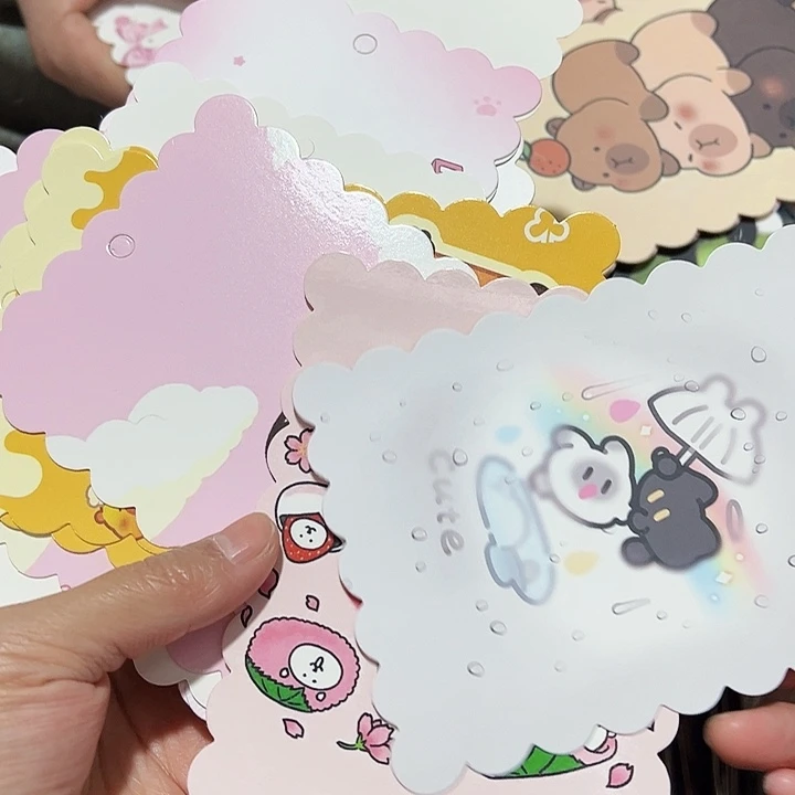 花边9.5×14混款100张