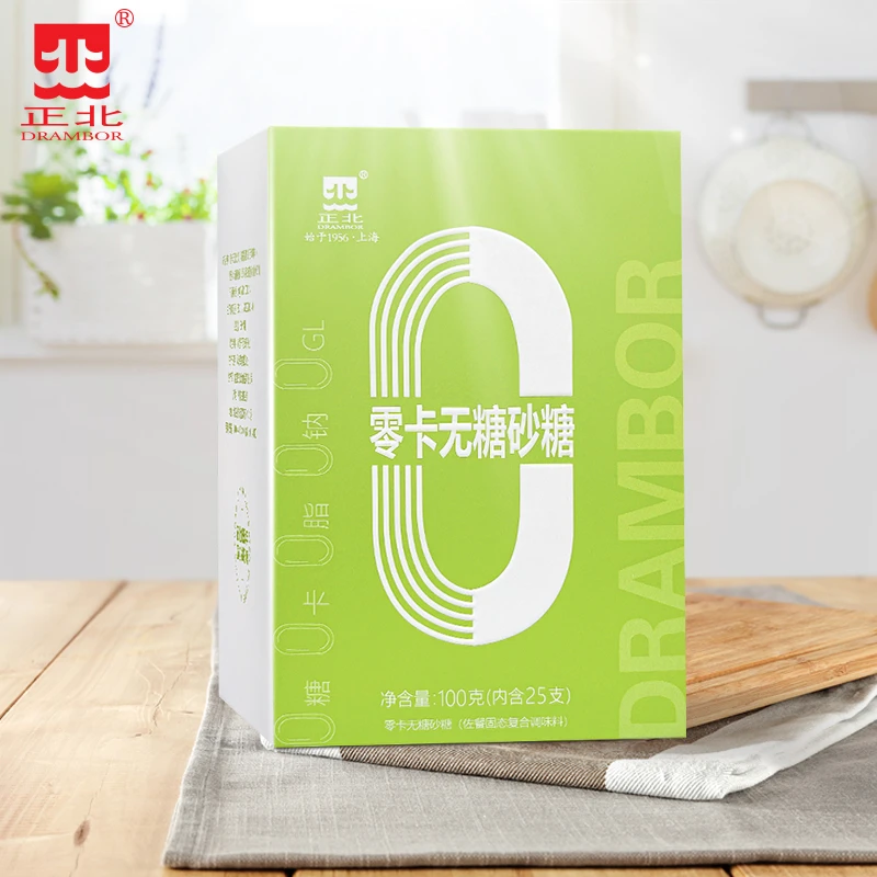 DRAMBOR/正北代糖无糖砂糖100g【0糖0脂0钠0卡】零卡糖咖啡砂糖