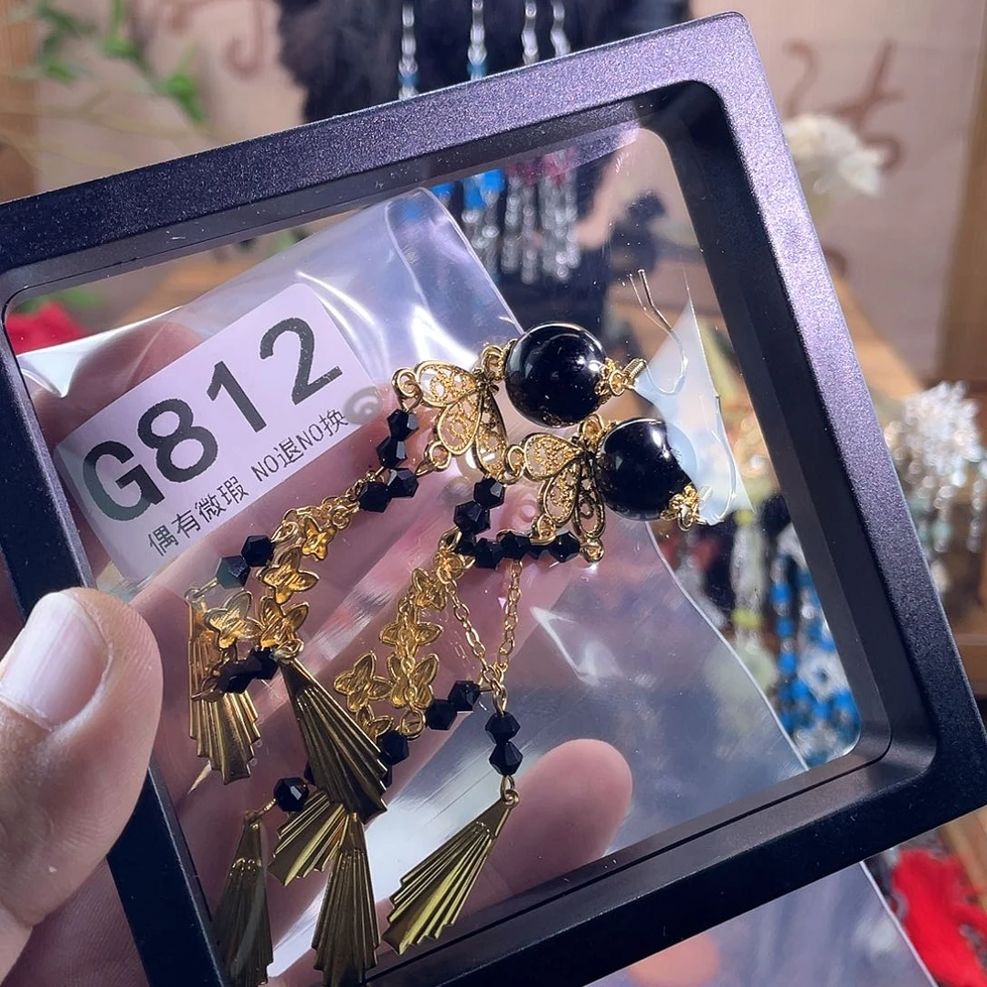 九***子蛇纹石玉未镶嵌发饰