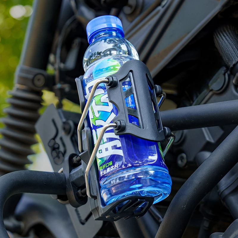 摩托车水杯架保险杠自行车踏板车通用水瓶饮料支架水壶架摩旅配件