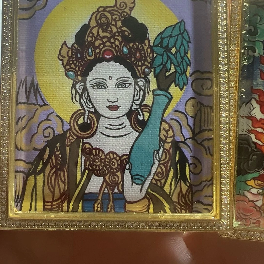 悟***泊吊坠观妈妈一尊花芯